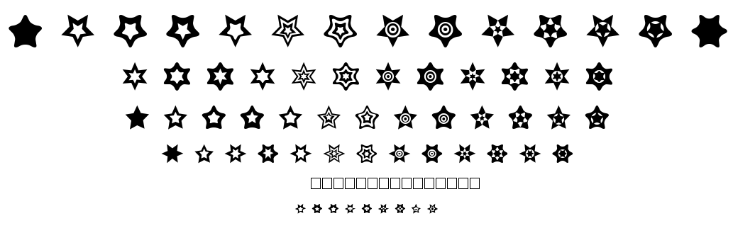 Star Things font