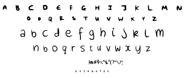 uP aND dOWN font
