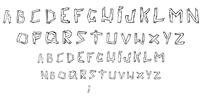 Walk the Plank font