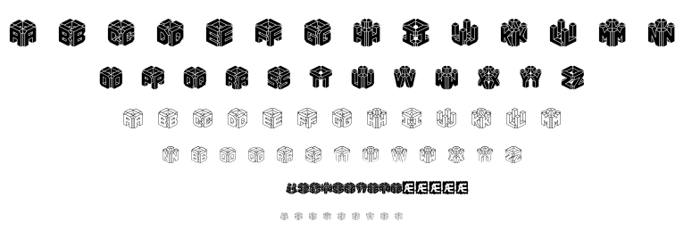 3D Let font