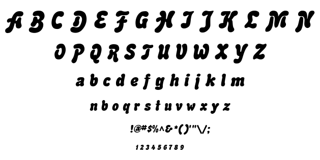 Advert font