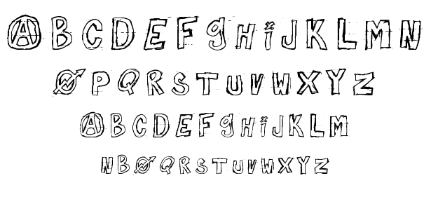 Against Myself font