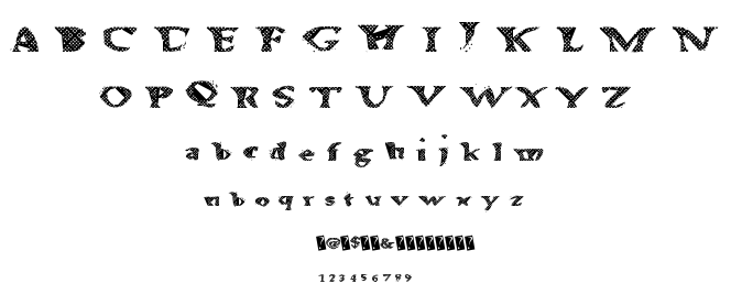 Alien Waffle font