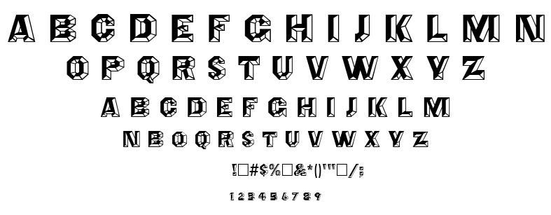 Angles Octagon font