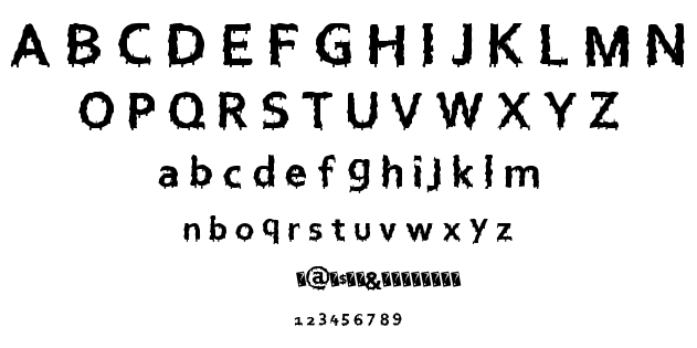 Euro Horror font