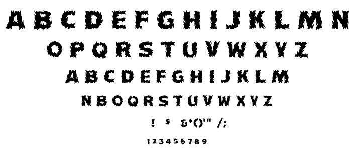 Flames font