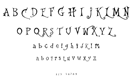 The Gingerbread House font