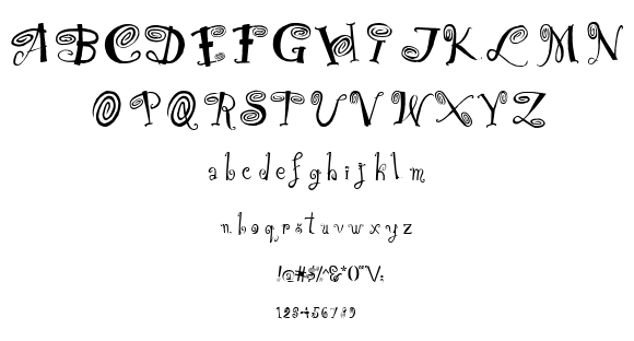 Christmas/Flakes font