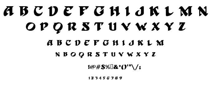 Hoffman font