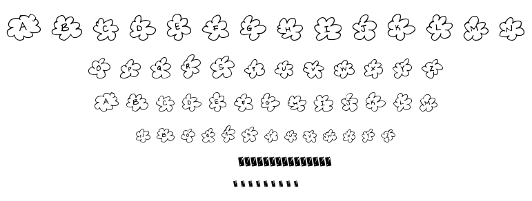 Inside Flower font