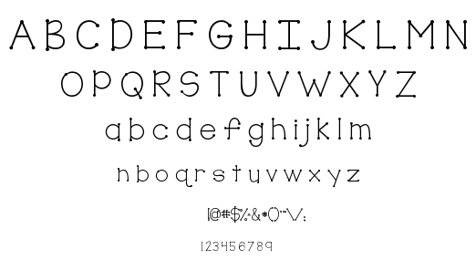 KG True Colors font