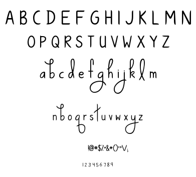 KG Ways to Say Goodbye font
