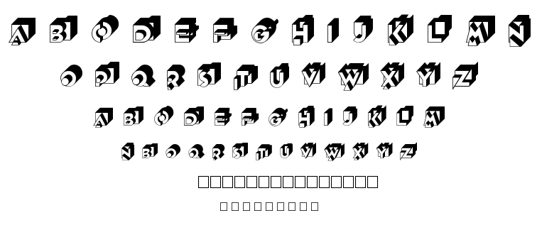 Knockout font