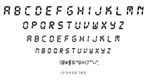 Let’s go Digital font