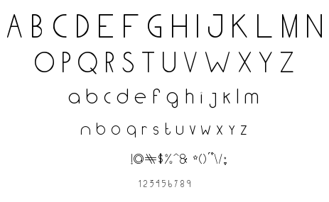 Light tfb font