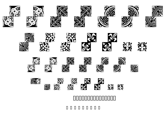 Medieval Tiles font