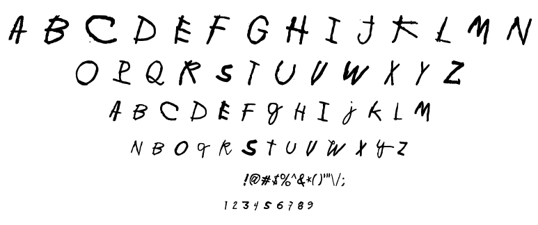 Minen oo kenguru font