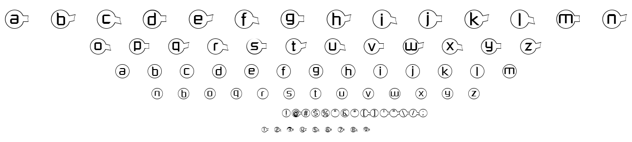 Molecular font