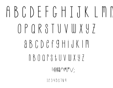 My Skinny Jeans font