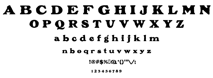 Plymouth font