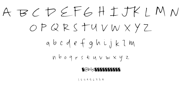 QuickDirty font