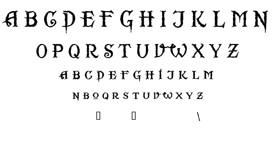 Scurlock font