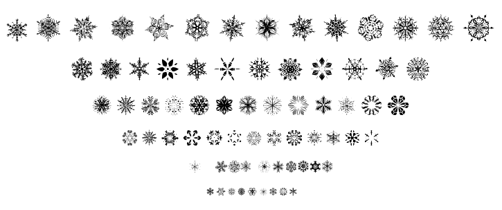 Snowflakes TFB font