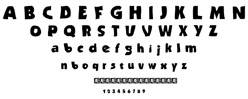 Stranded BRK font