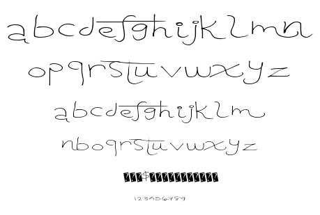 Tangent Print font