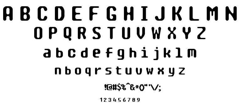 Tragic BRK font