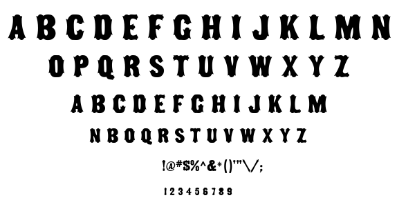 Tuscan MF font
