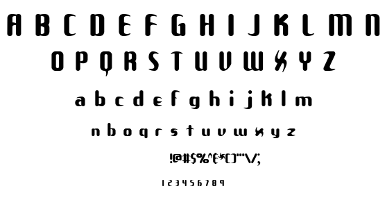 Unexplored Galaxies font
