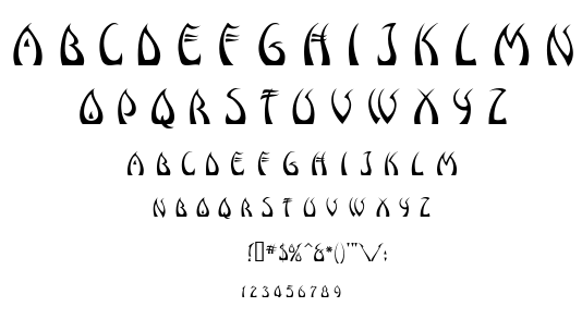 Windswept MF font