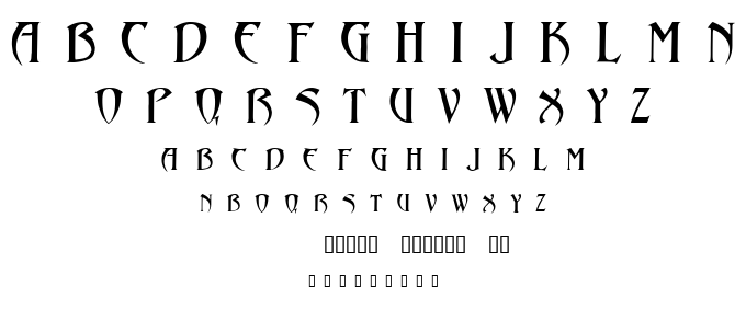 Abaddon font