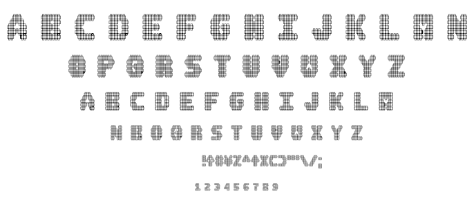 A.M.P. font