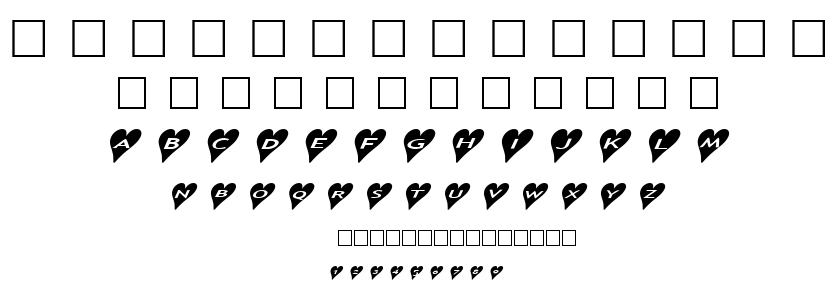 alphashapes hearts 2 font