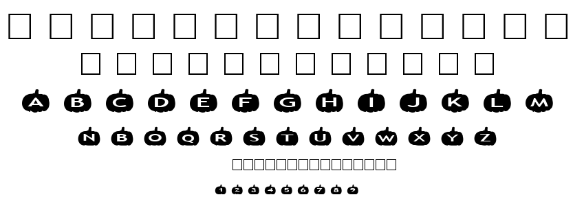 alphaahapes pumpkins font