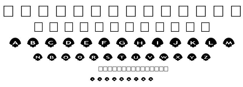 alphashapes shells font