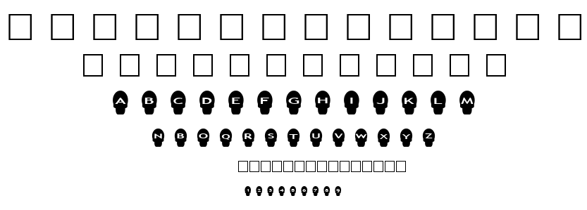 alphaahapes skulls font
