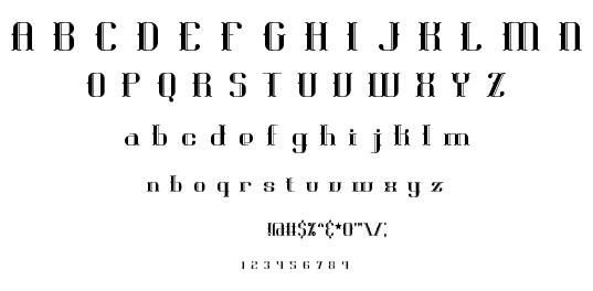 Blackoninaut BRK font