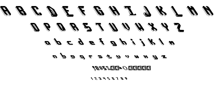 Block Tilt BRK font