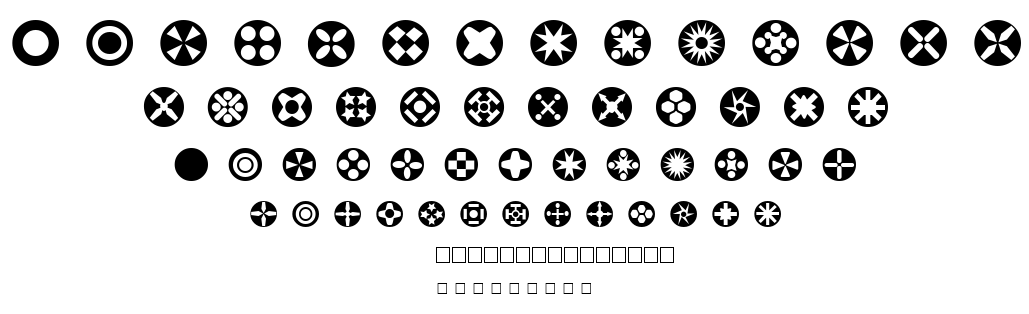 Circle Things font