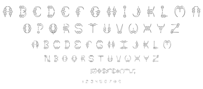 Claw font