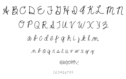 CursiveNess font