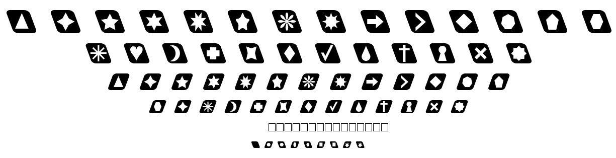 Cut Outs for 3D FX 2 font