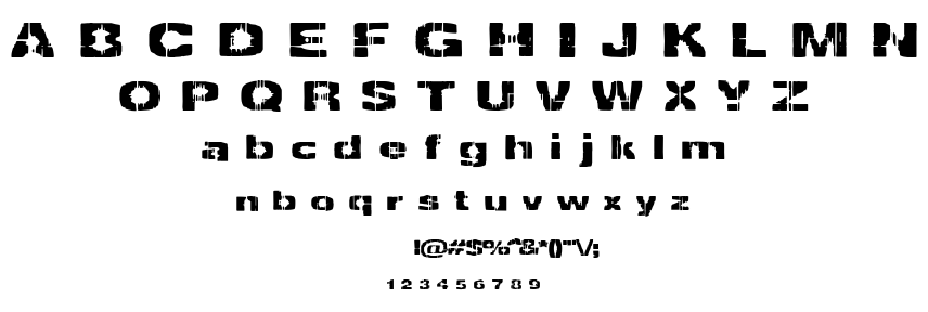 Decrepit font