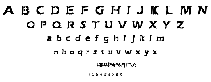Extraction BRK font