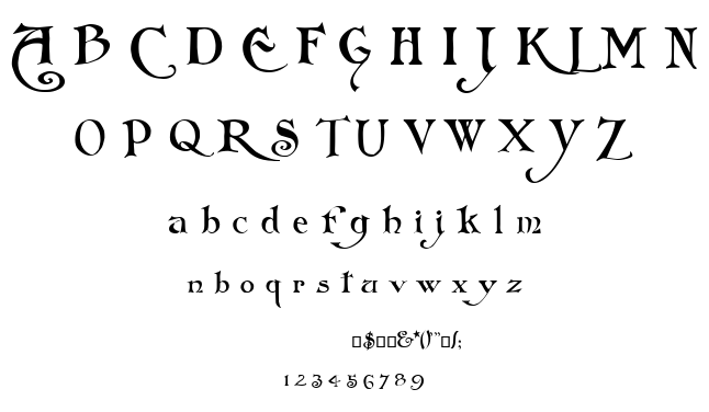 Folkard font