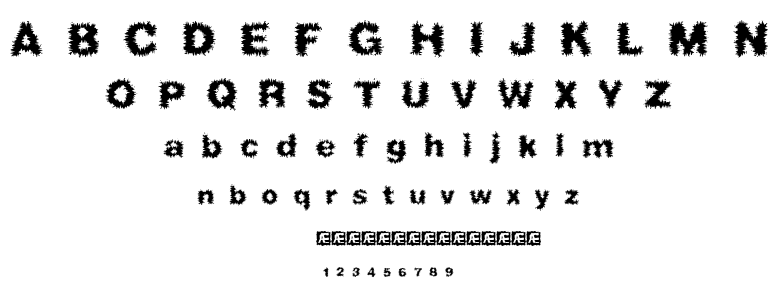 Frizzed BRK font