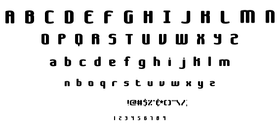 Galapogos BRK font